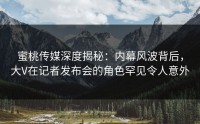 蜜桃传媒深度揭秘：内幕风波背后，大V在记者发布会的角色罕见令人意外