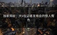 独家揭秘：大V在记者发布会的惊人角色