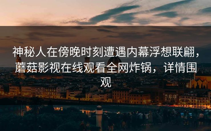 神秘人在傍晚时刻遭遇内幕浮想联翩，蘑菇影视在线观看全网炸锅，详情围观